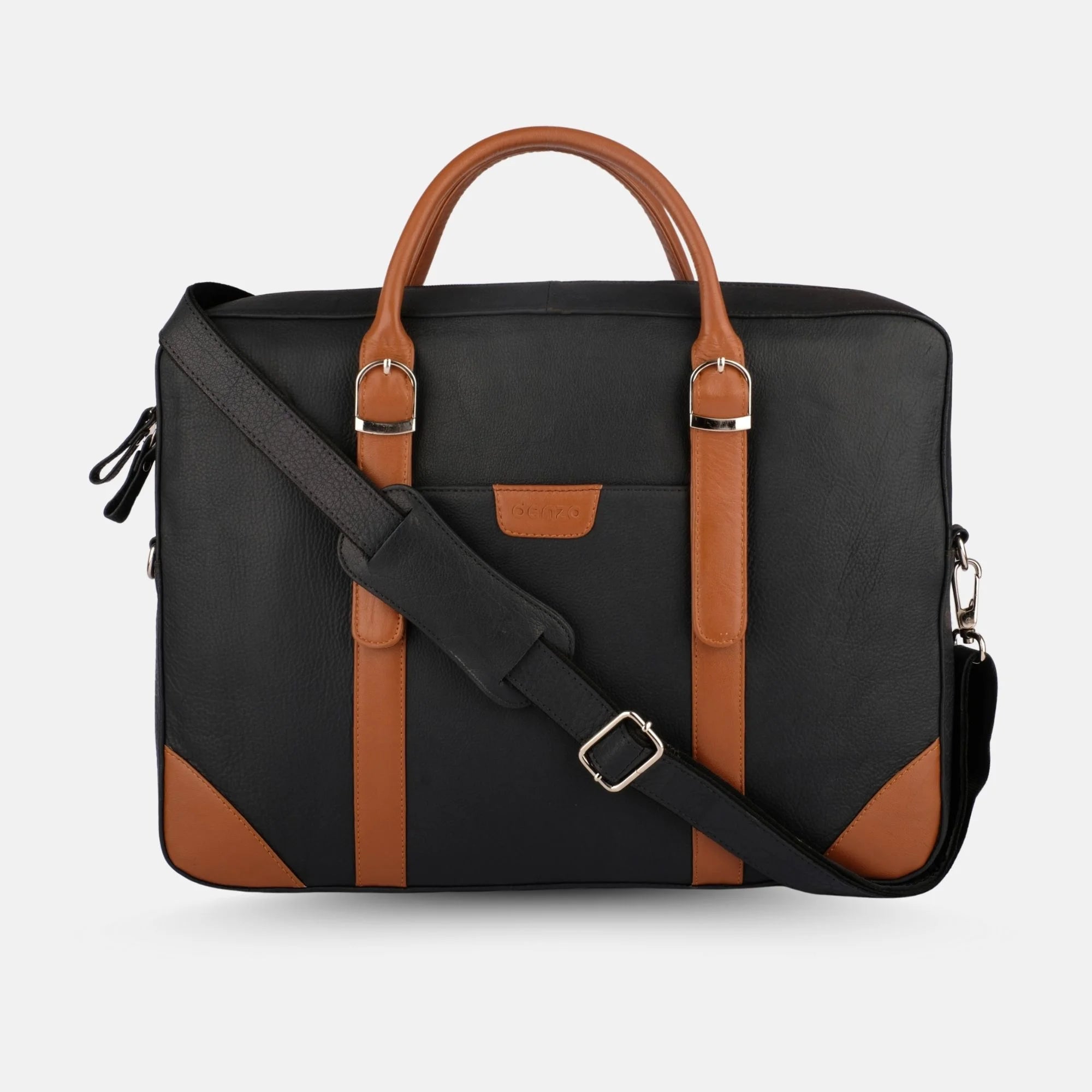 Navy leather laptop bag online