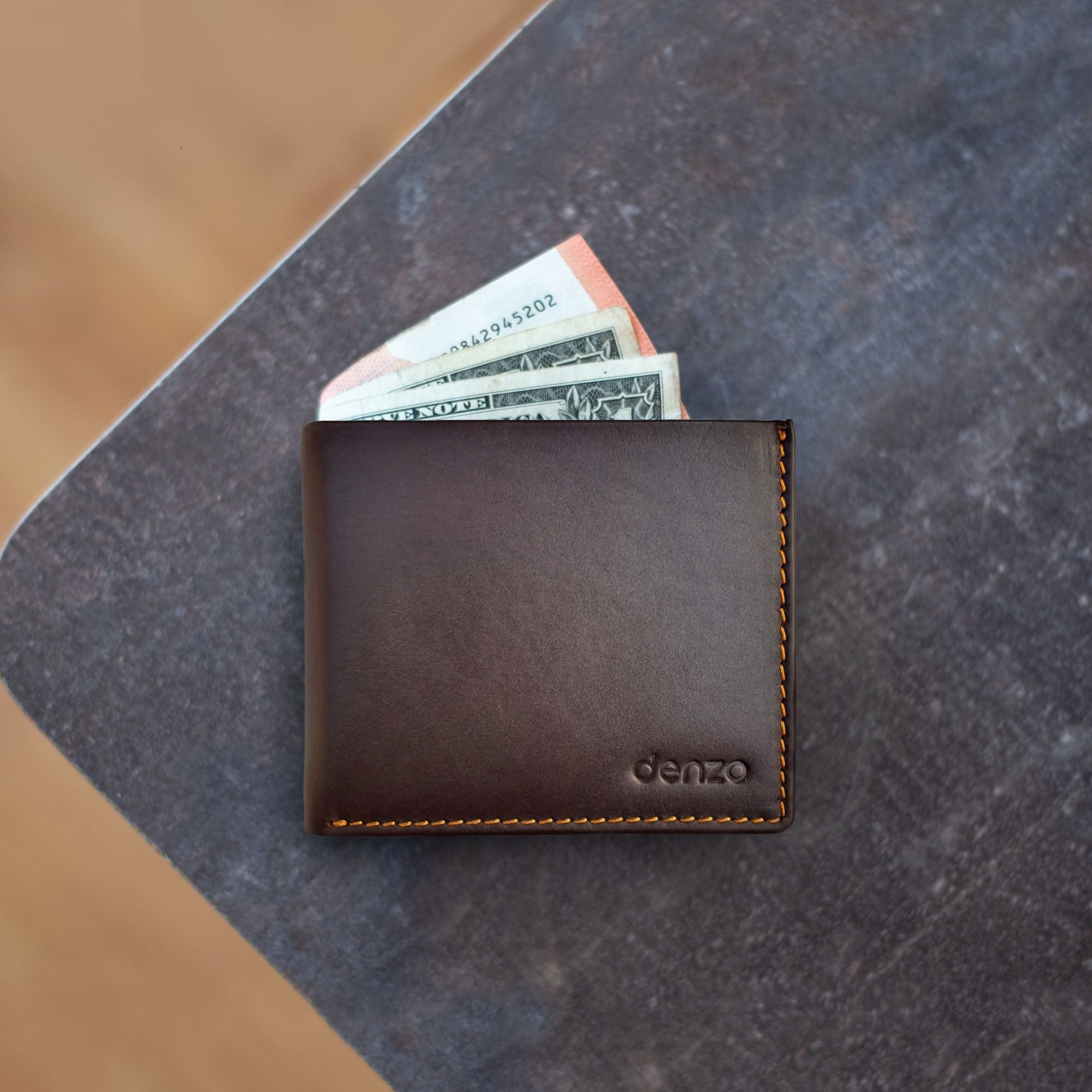 Premium Leather Wallet with RFID Protection - Denzo Fashion