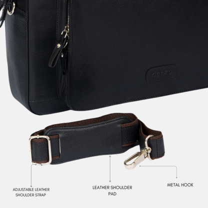 Urban Executive Leather Laptop Bag