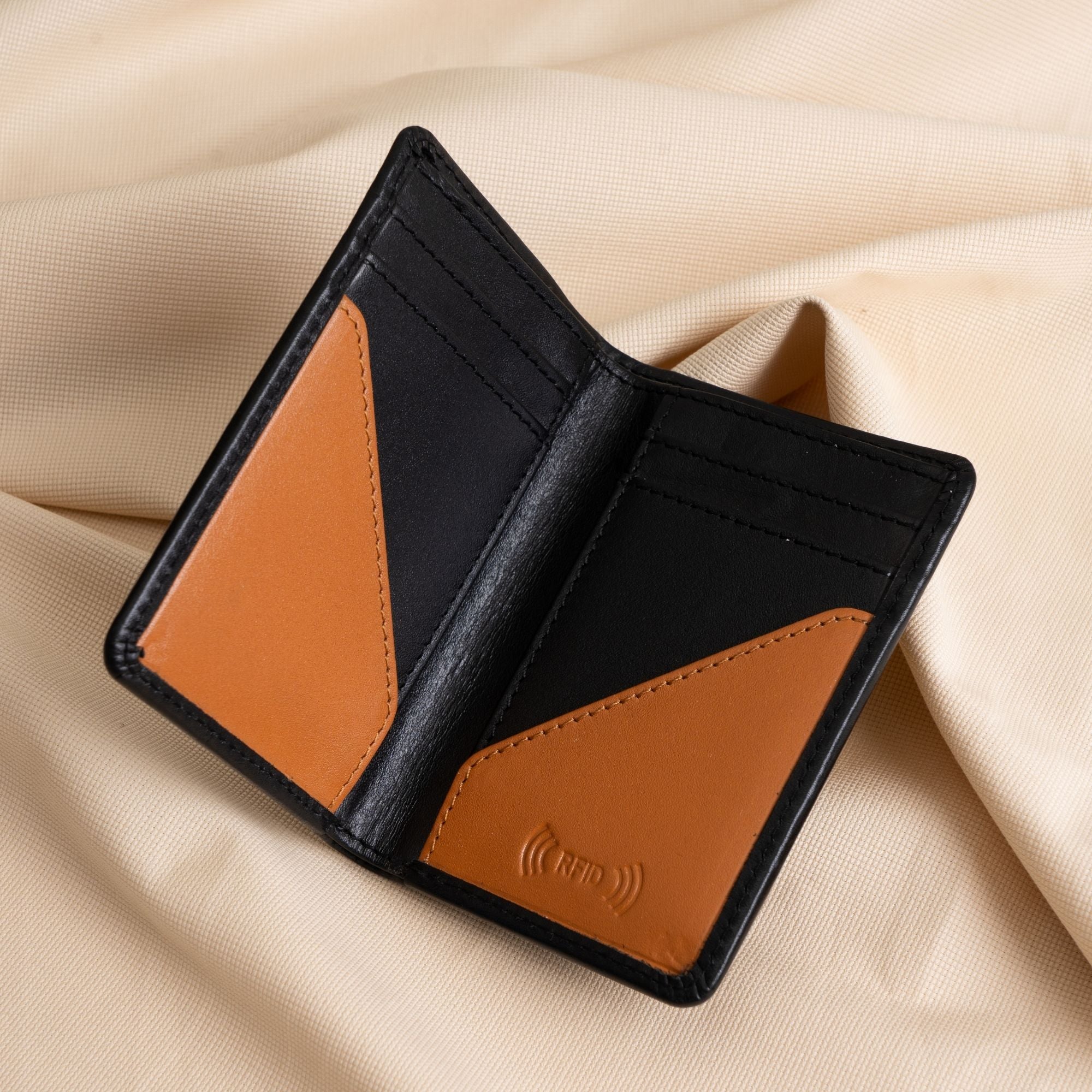 Crowned Leather Card Holder