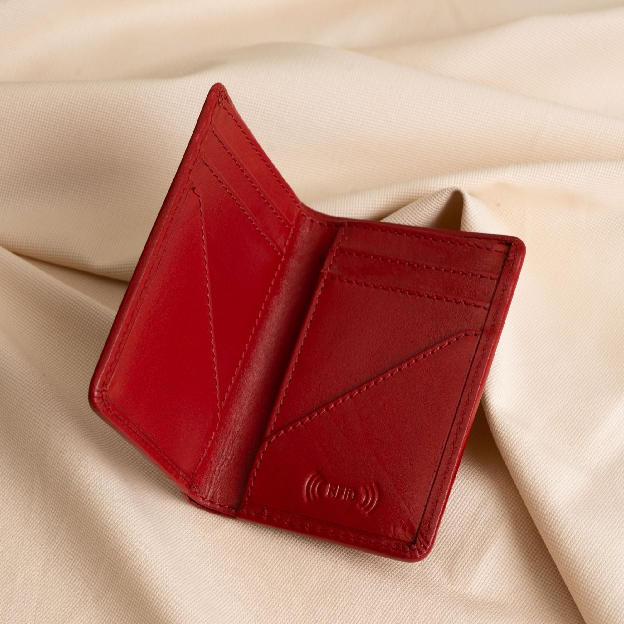 Crowned Leather Card Holder