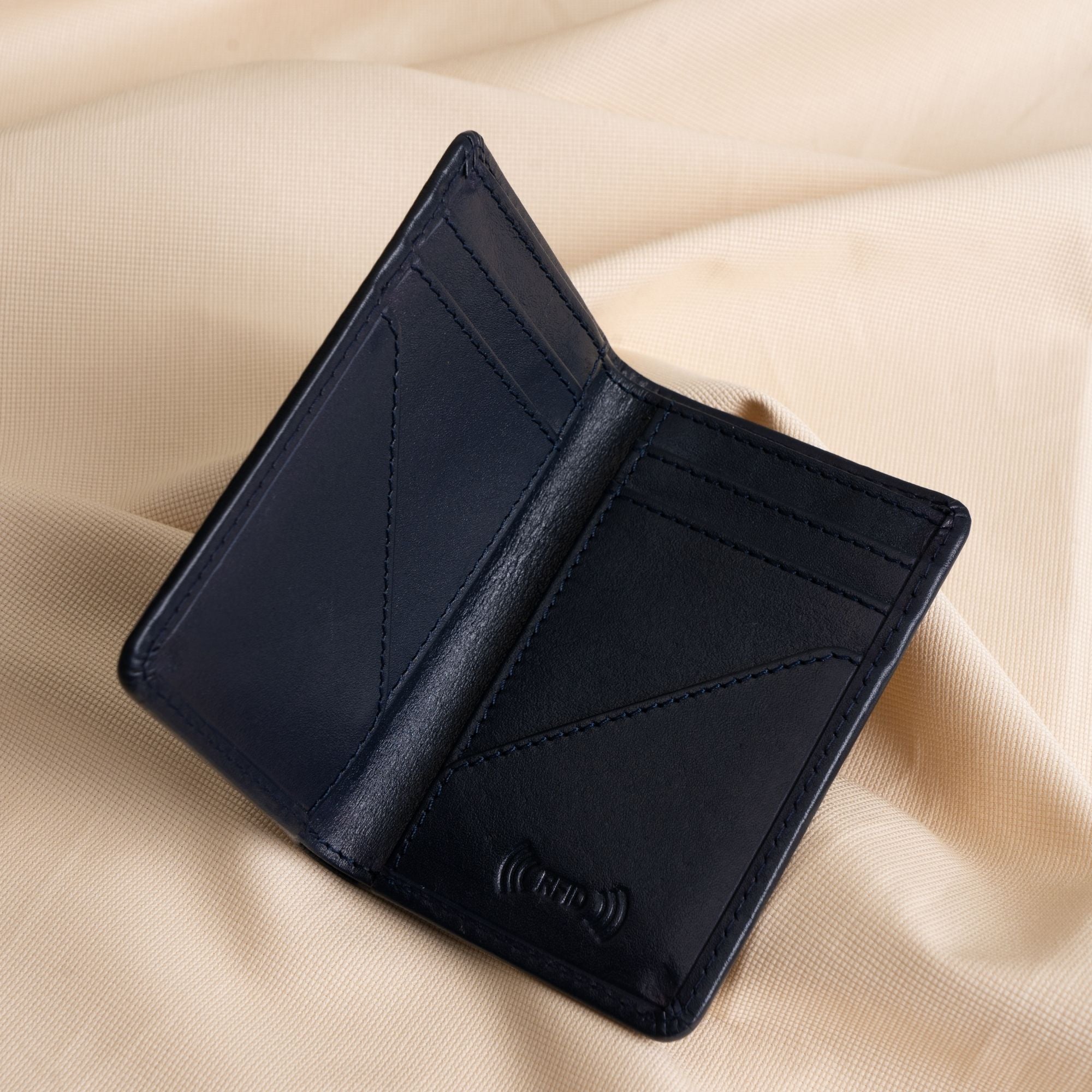 Crowned Leather Card Holder