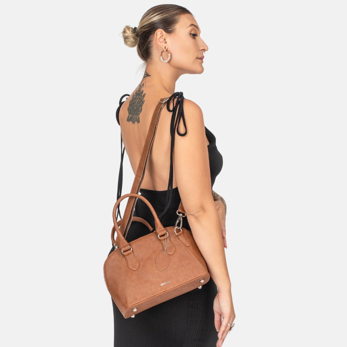 Sandstone Handbag with Sling (Tan)