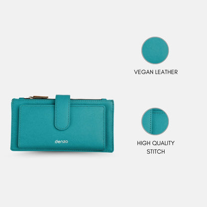 Bliss Clutch Teal Blue