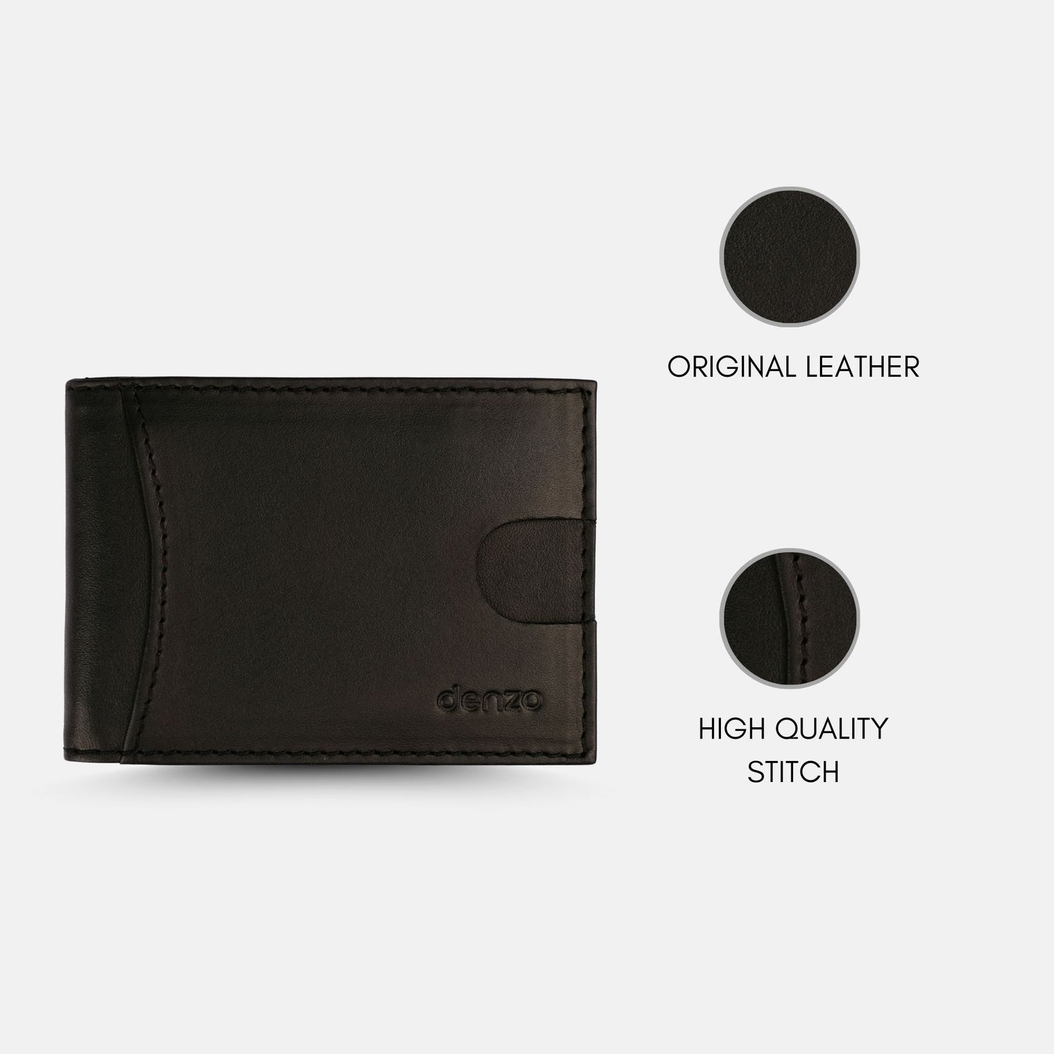 Minimalist Money Clip Cardholder Black