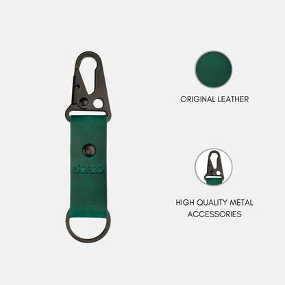 CruiserClip Leather Key Chain - Green