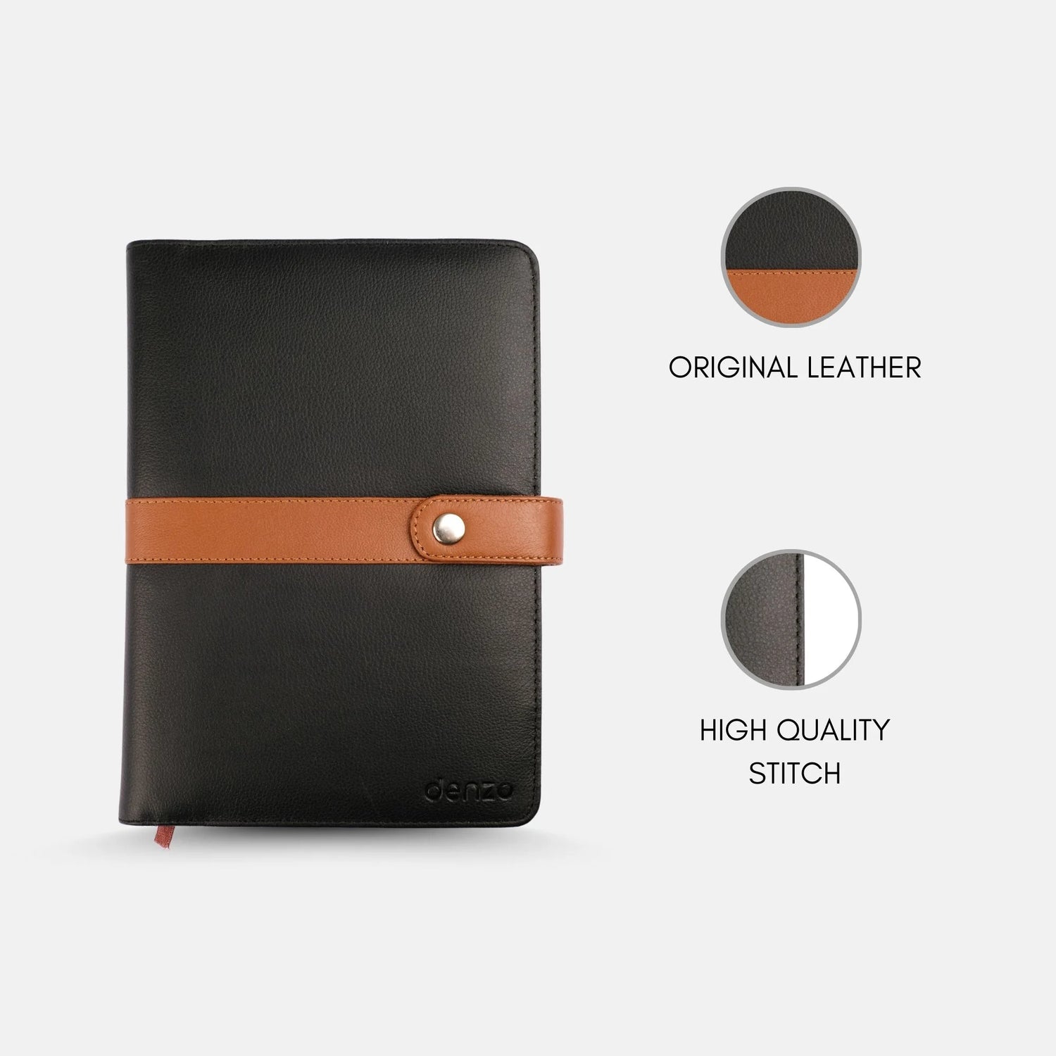 Black and Tan Leather Journal