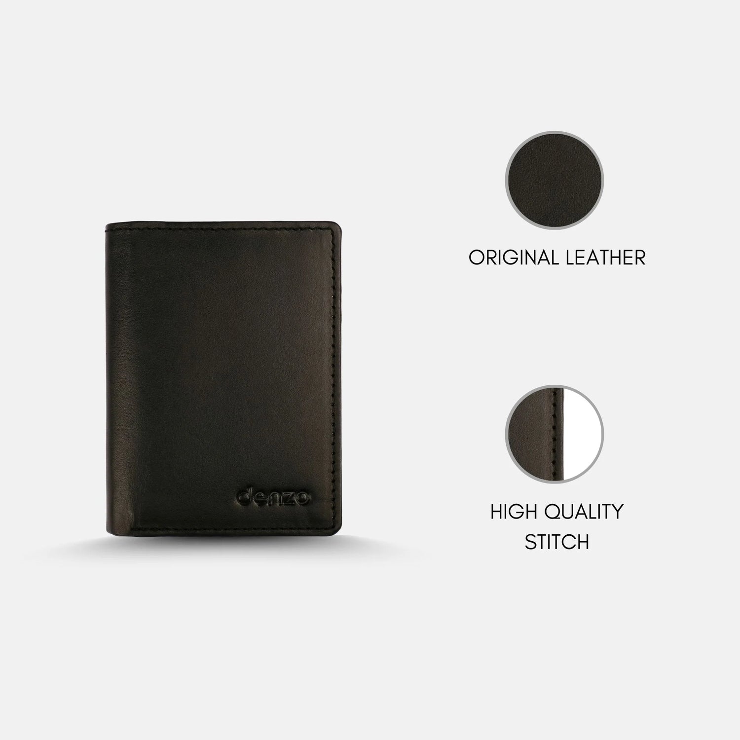 Trifold Pocket Wallet Black