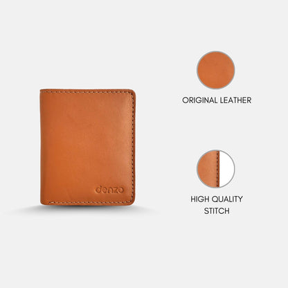 Timeless Tan Bi-Fold Leather Wallet