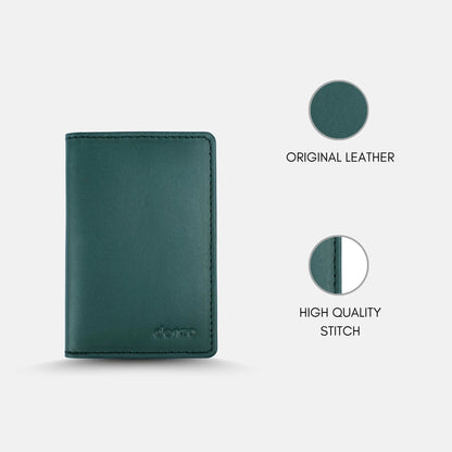 Royal Craft Leather Card Holder Green