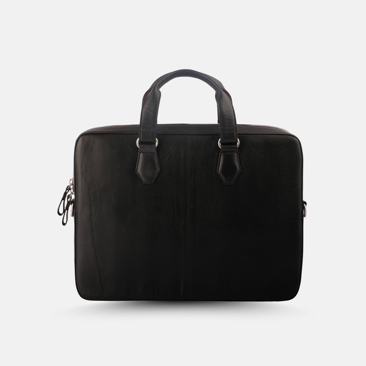 Viva Black Leather Laptop Bag