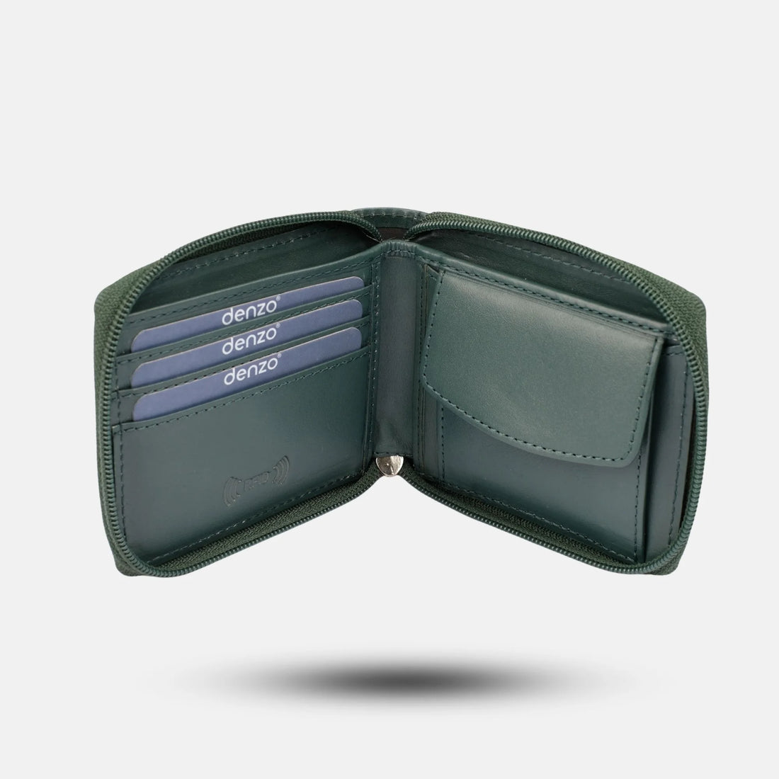 Secure Zip Wallet Green