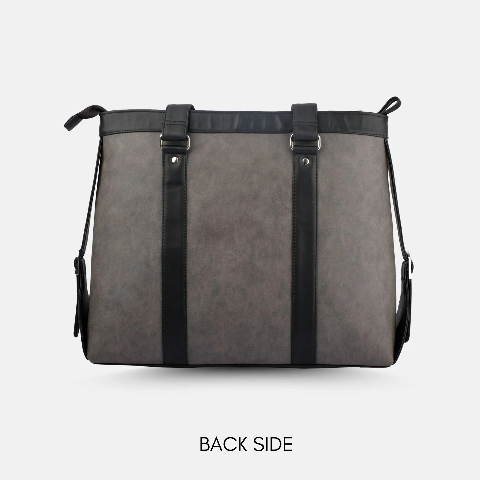 LadyBoss Black &amp; Grey  Office Tote Bag