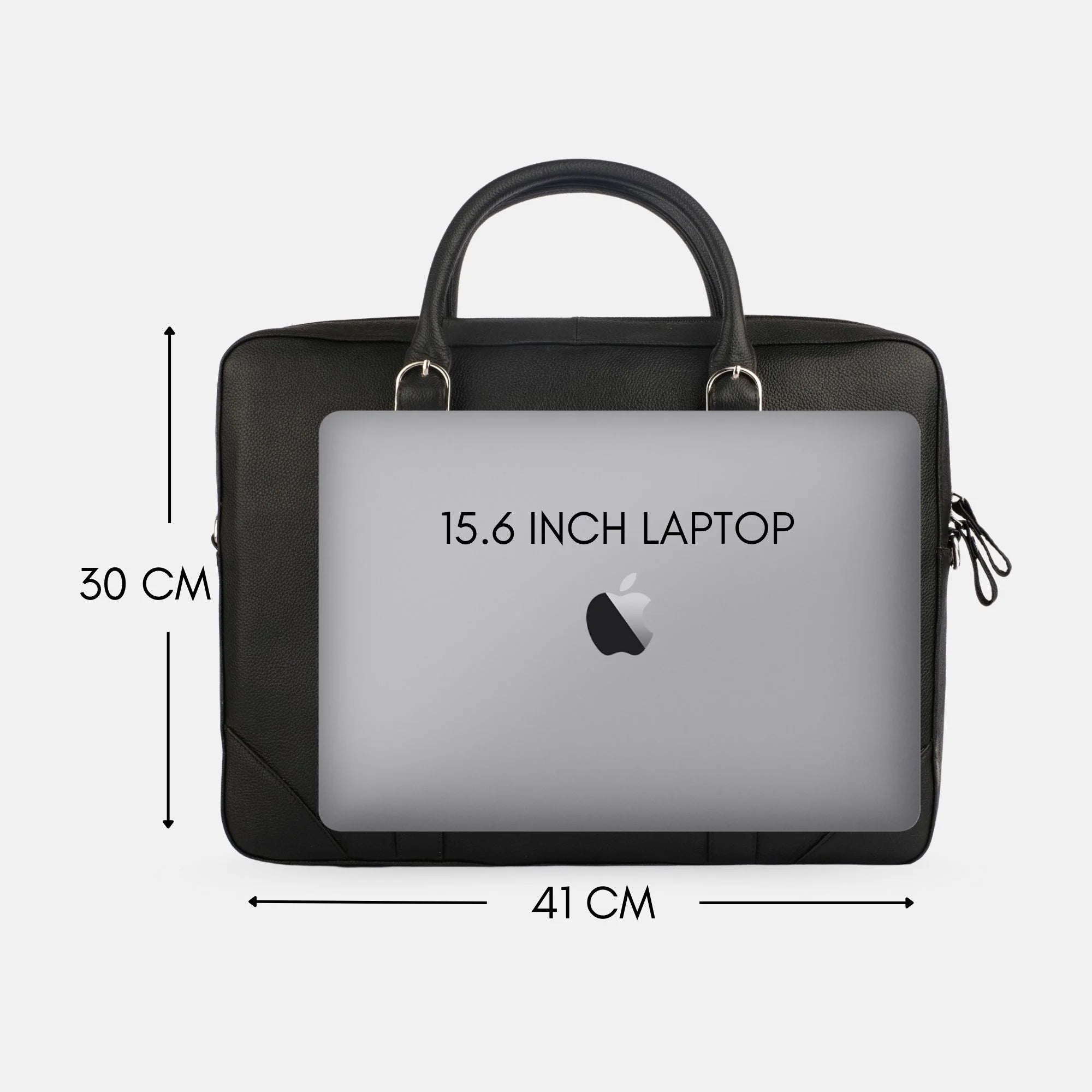 Dominator Leather Laptop Bag Black 15.6 Inch