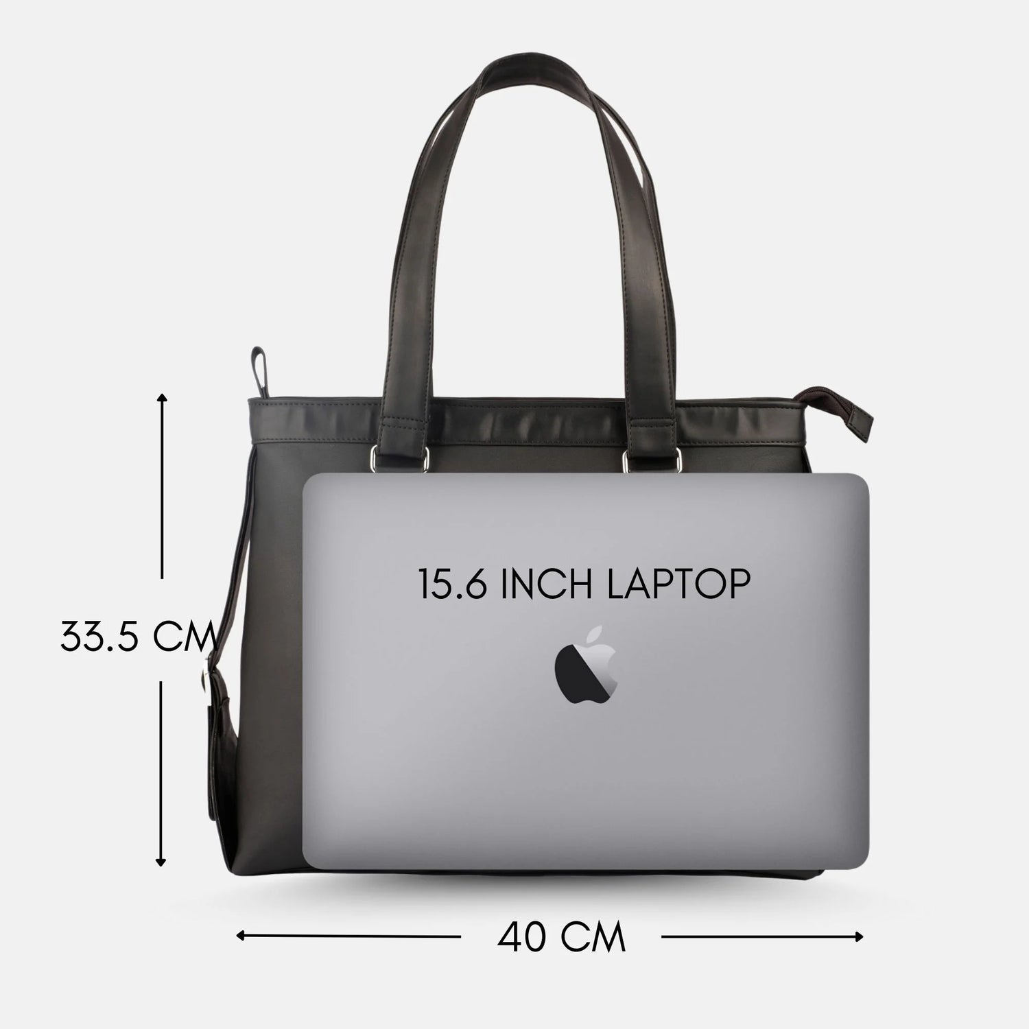 LadyBoss Black Office Tote Bag