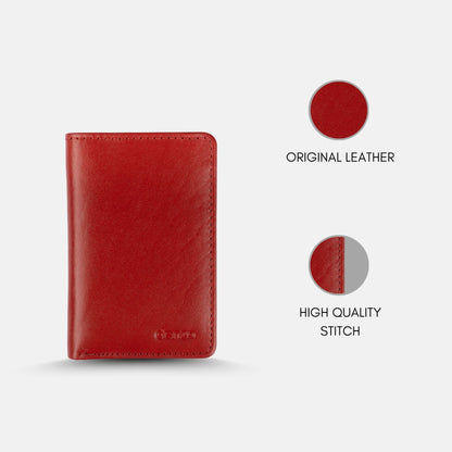 Crowned Leather Card Holder