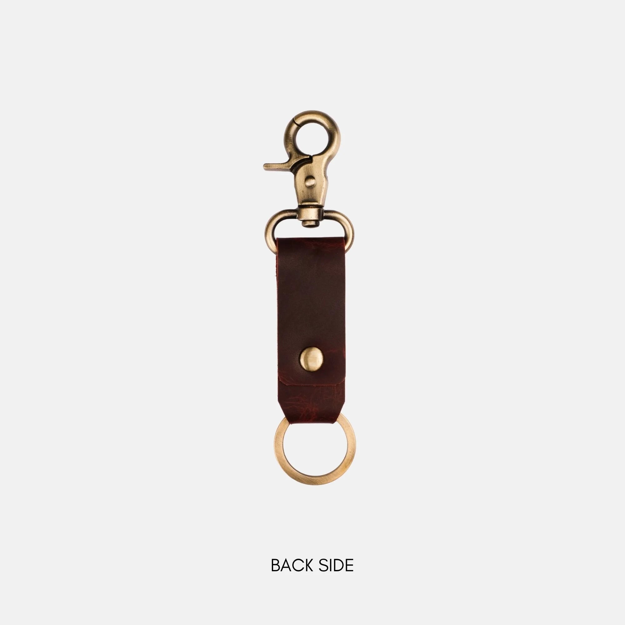 RiderRivet Leather Key chain - Red