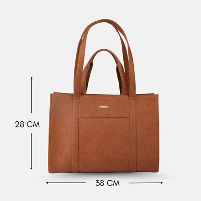 Lady Leader Tote Bag Tan