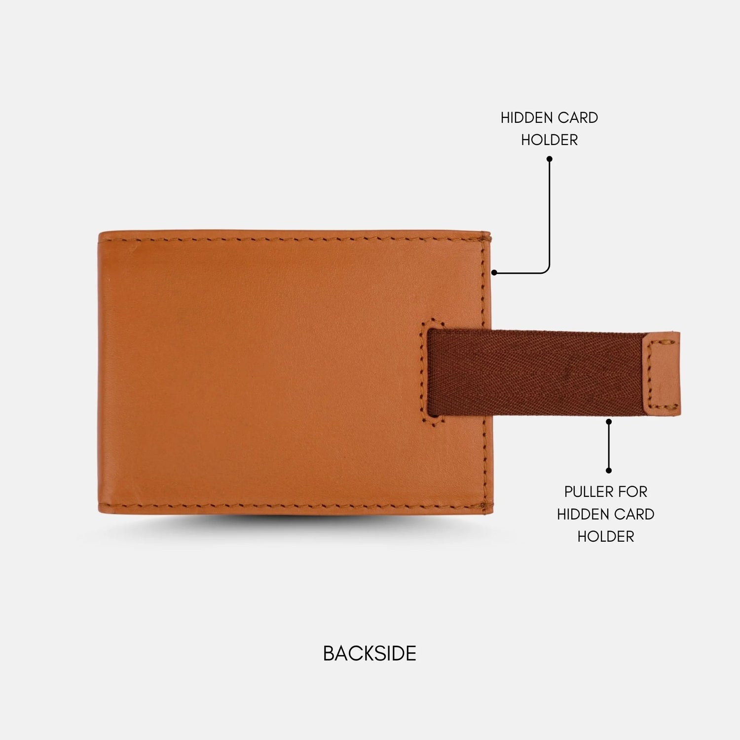 Minimalist Money Clip Cardholder Tan