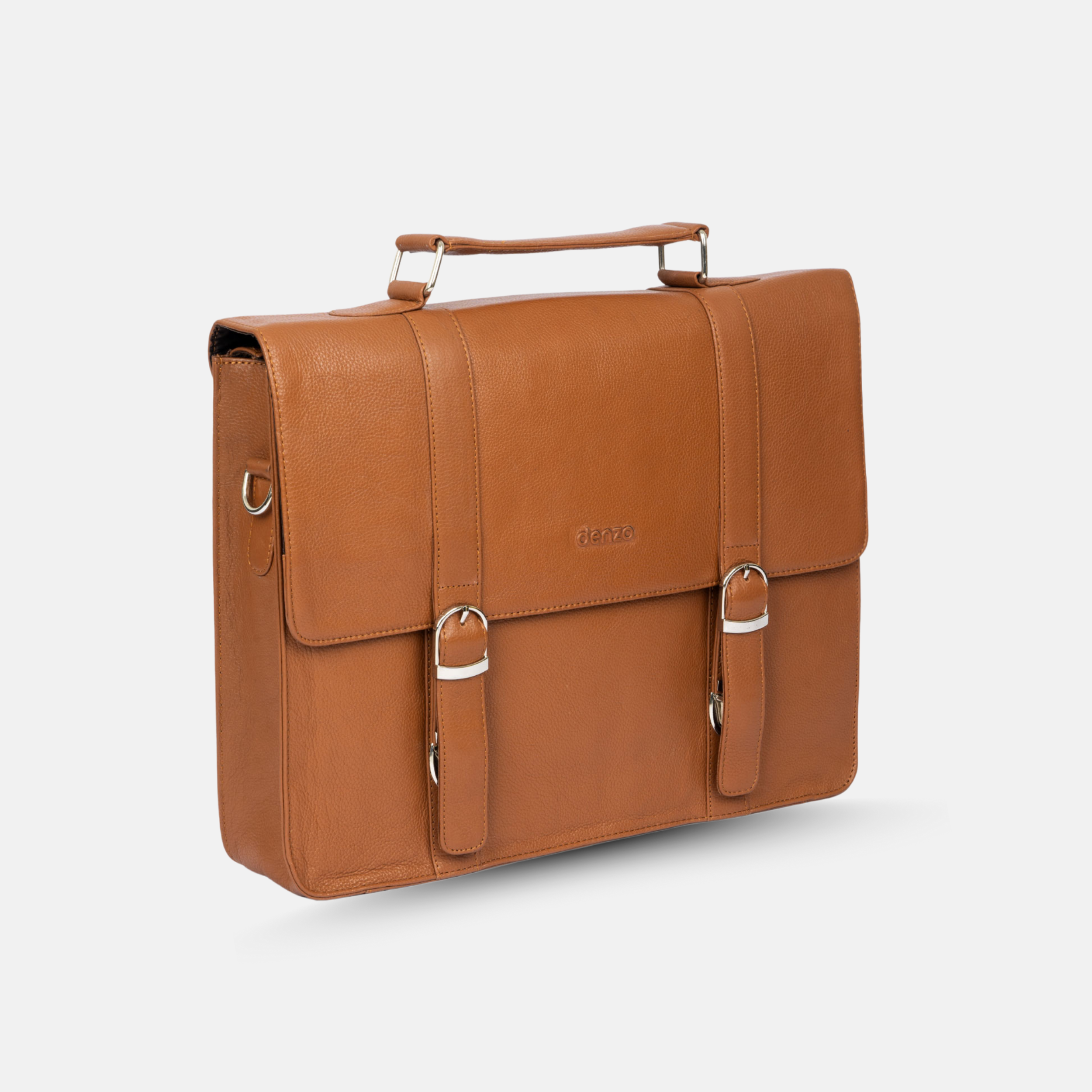 Regal Elegance Leather Laptop Bag