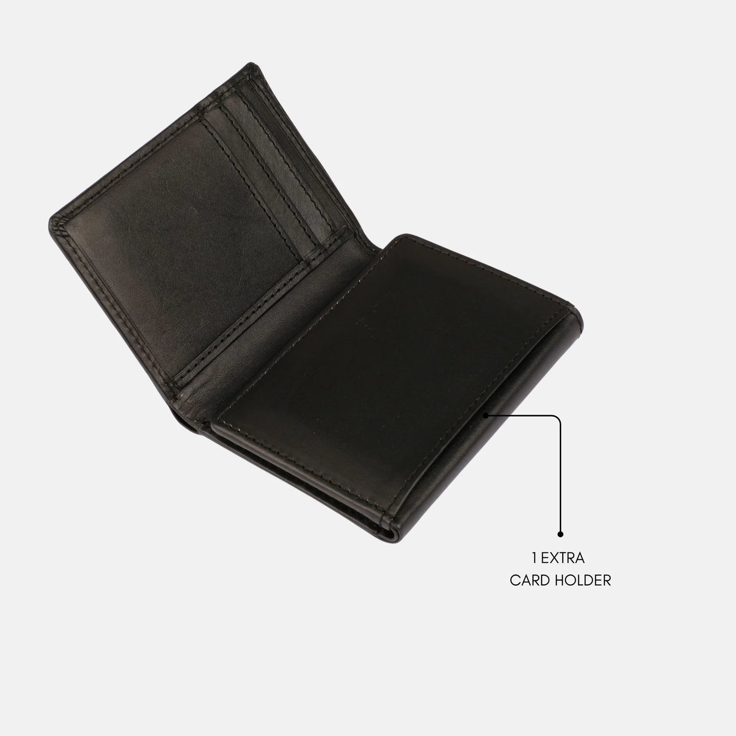 Trifold Pocket Wallet Black