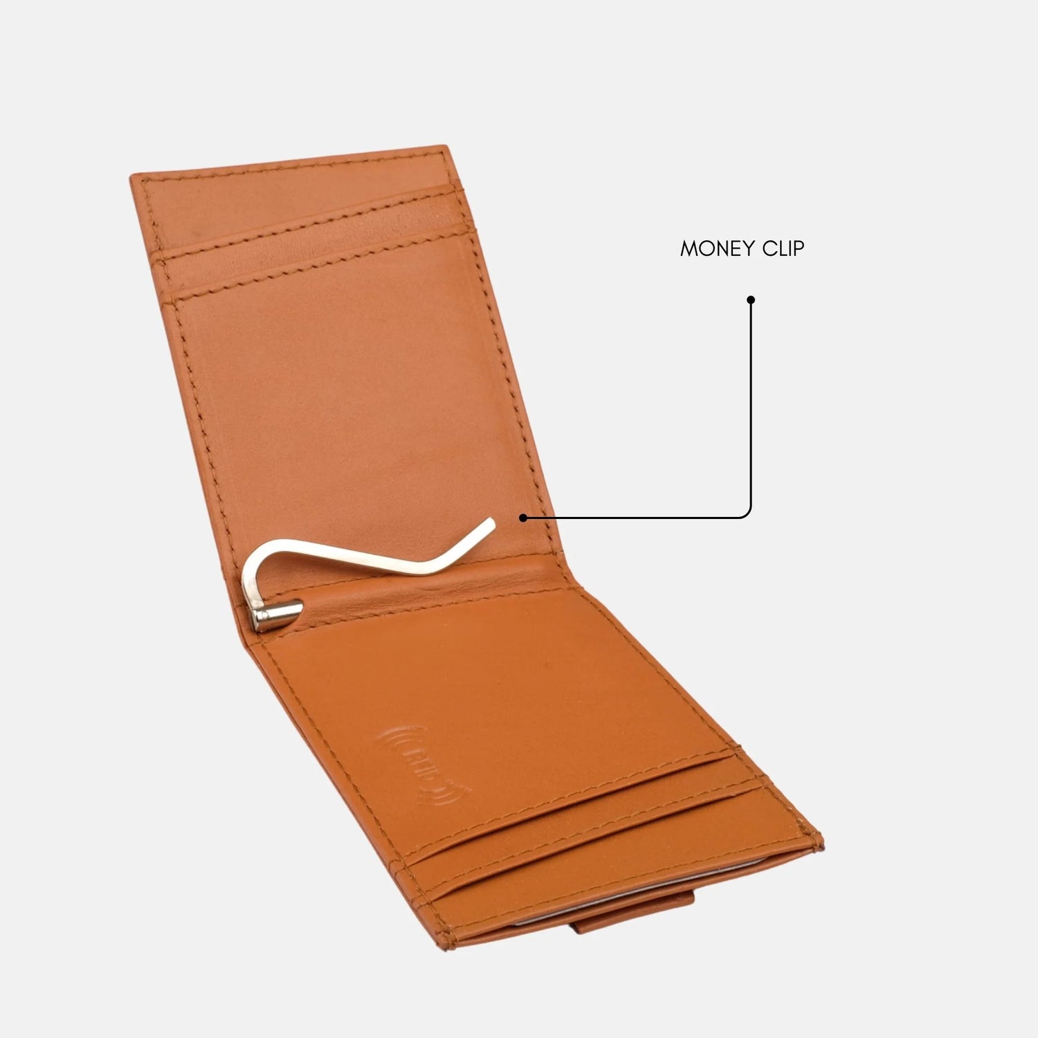 Minimalist Money Clip Cardholder Tan