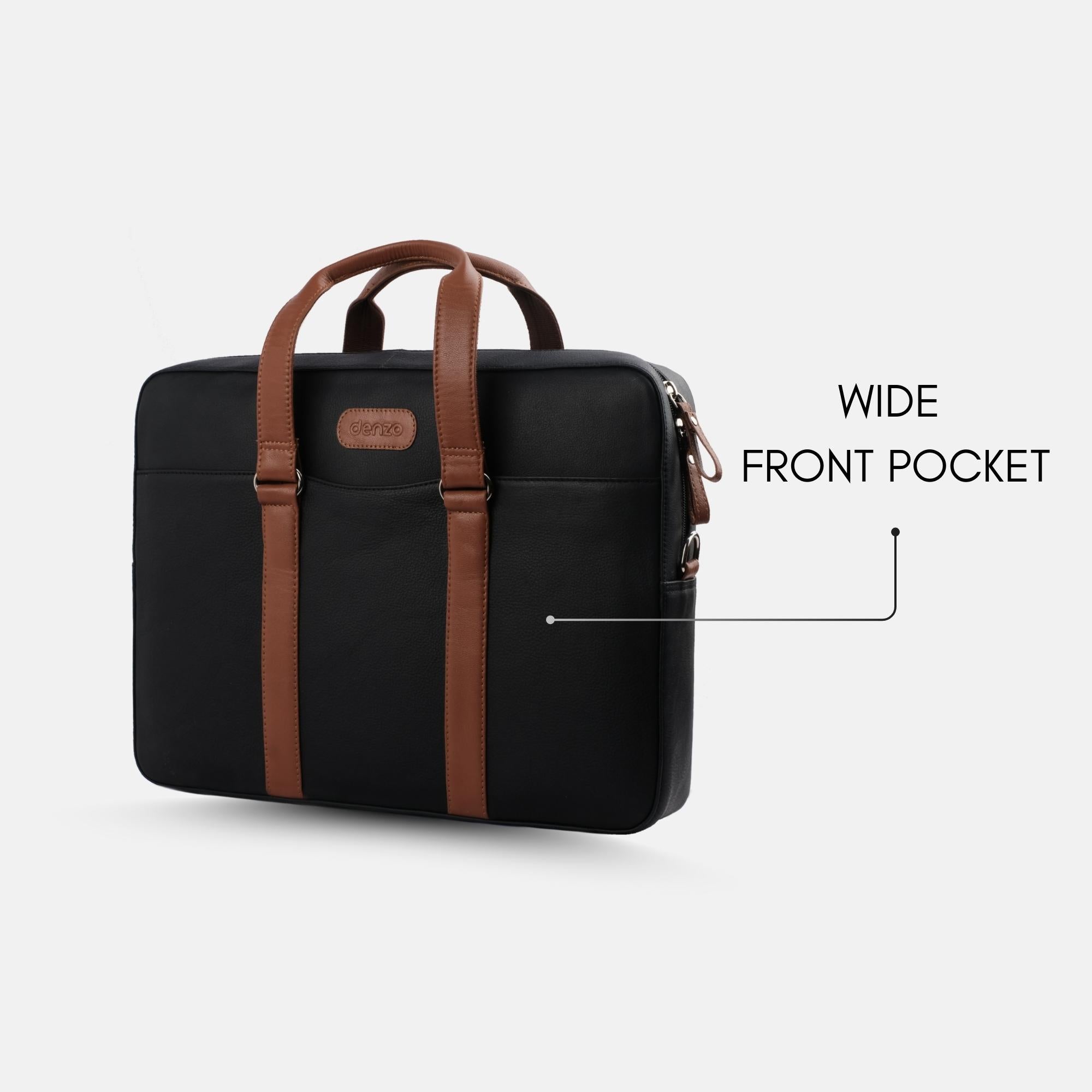 Premium Quality Leather Laptop Bag(Small Chocolate Colour) –  Leatherwondersbd