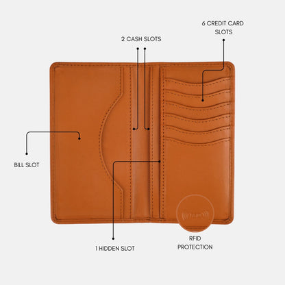 Classic Long Wallet Tan