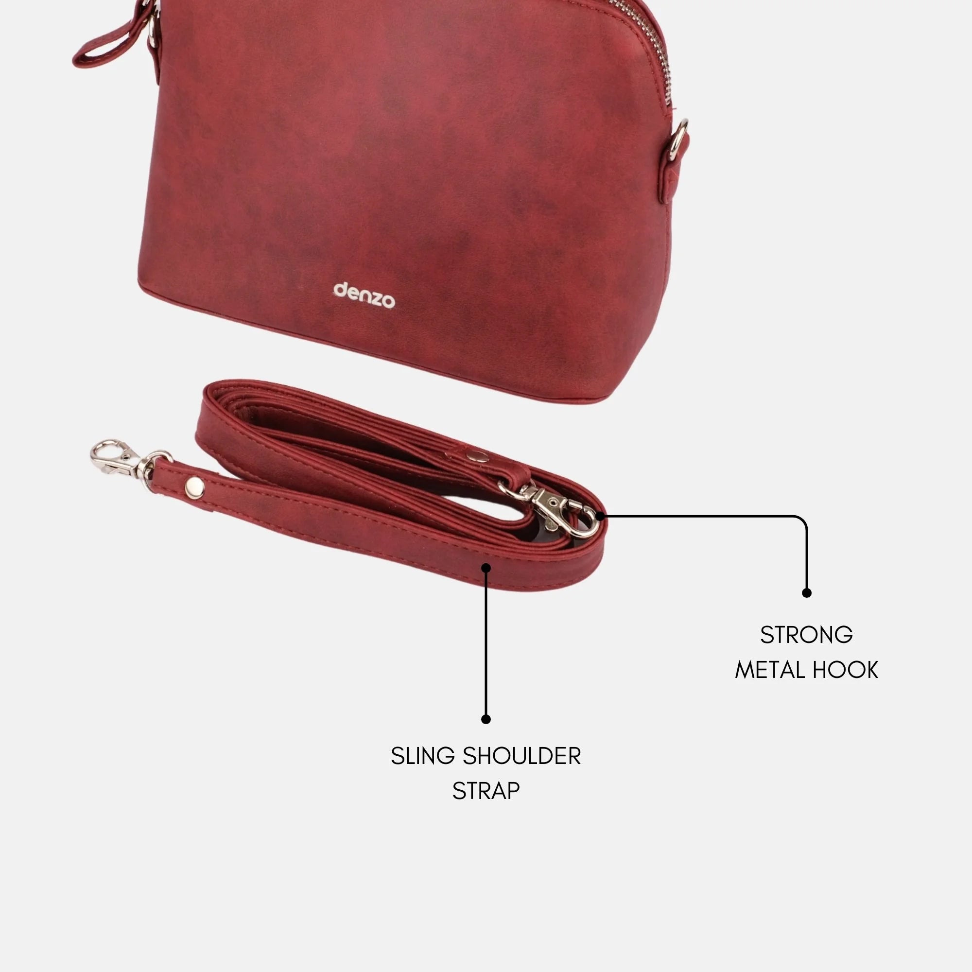 Mysti Aura  Sling Bag Red