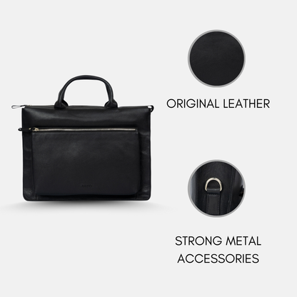 Aureus Luxe Leather Laptop Bag