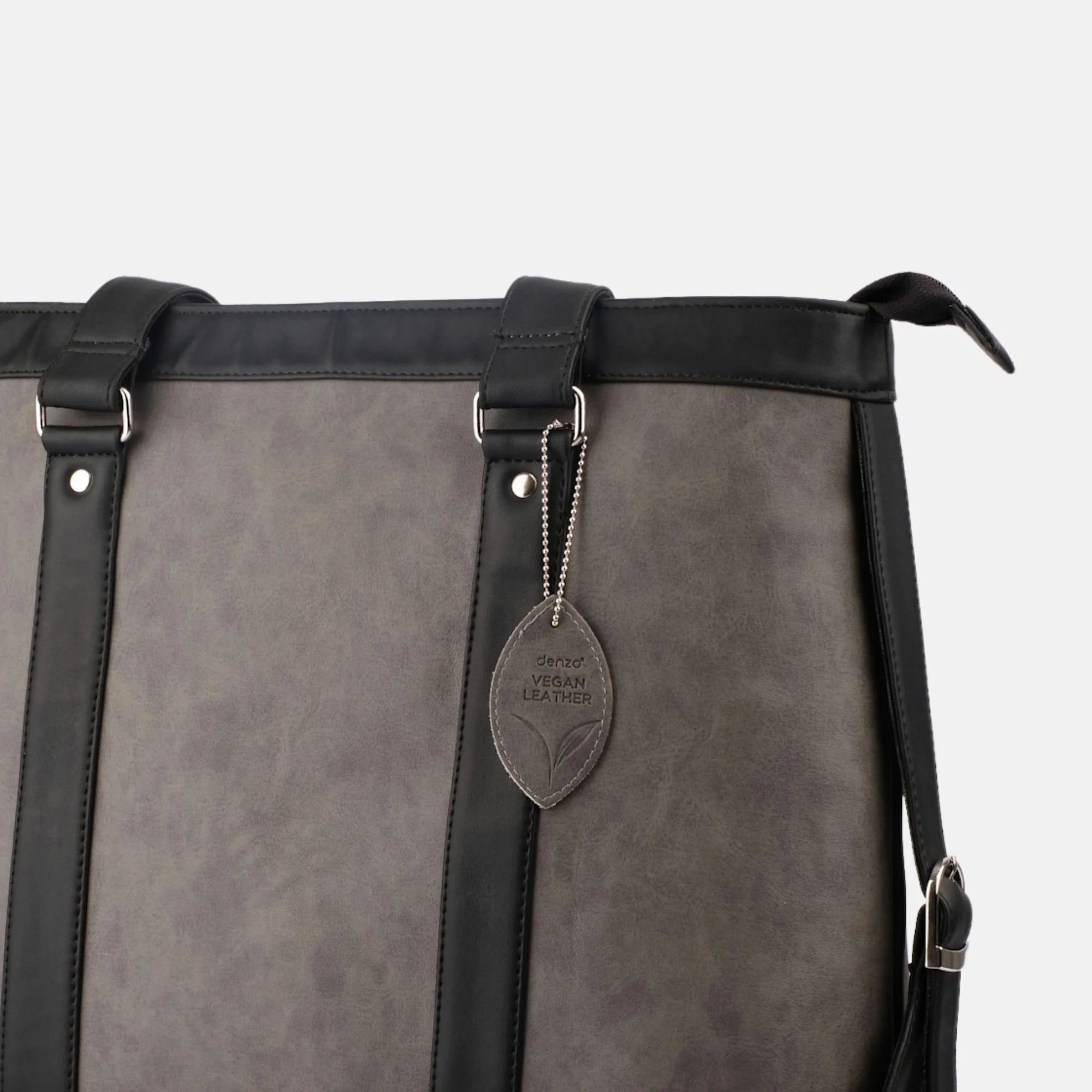 LadyBoss Black &amp; Grey  Office Tote Bag