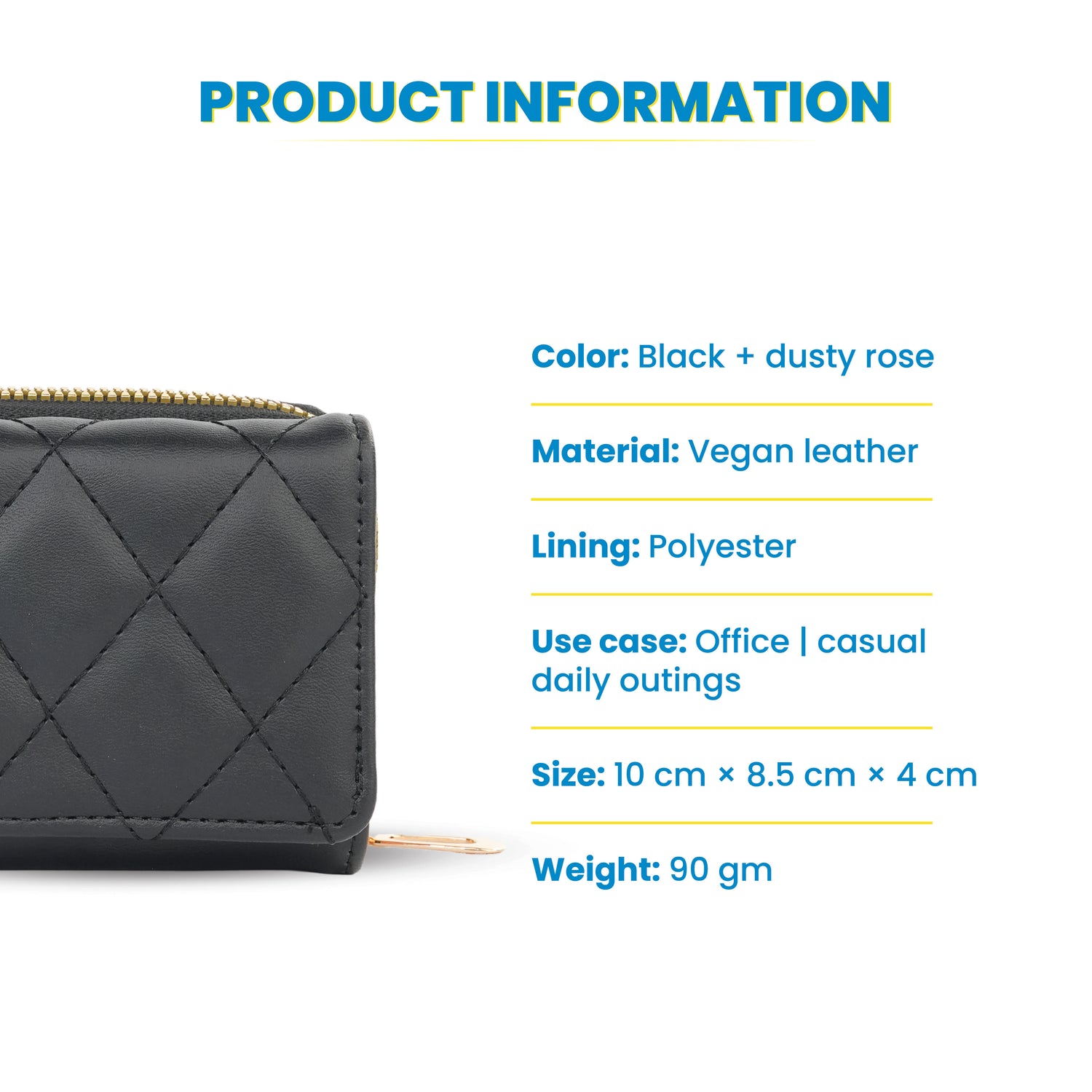 Quilt Noir Wallet
