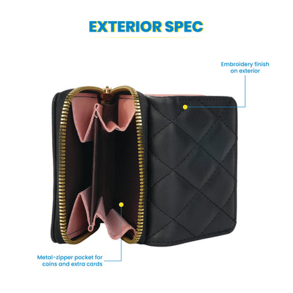 Quilt Noir Wallet