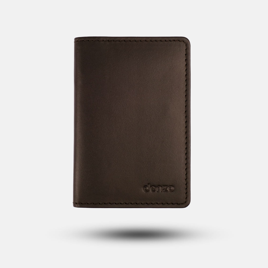 Royal Craft Leather Card Holder Chocolate Brown