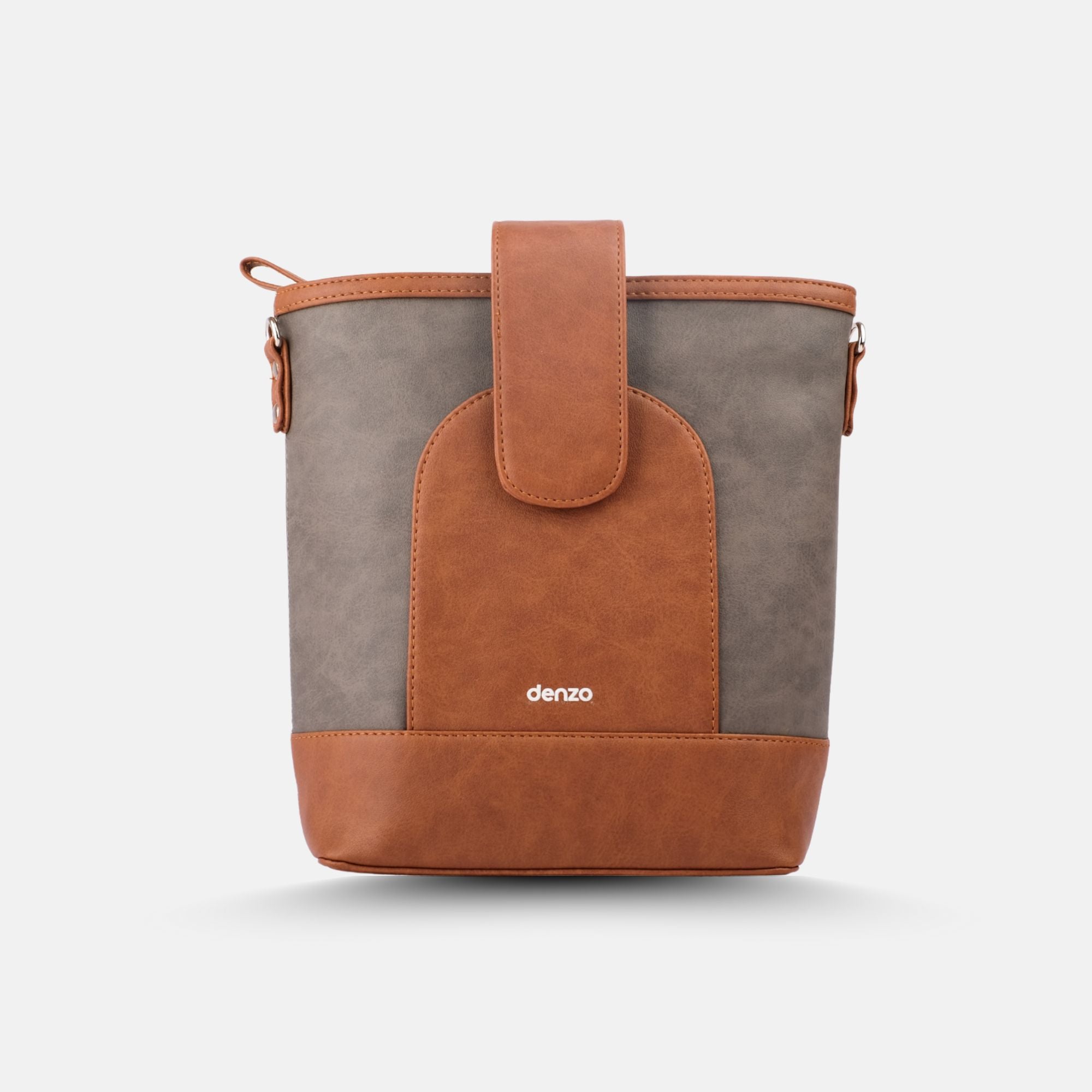 Classic Chic Sling Bag Grey &amp; Tan