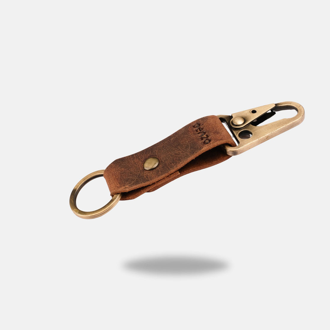 BikeBolt Leather Key Chain - Brown