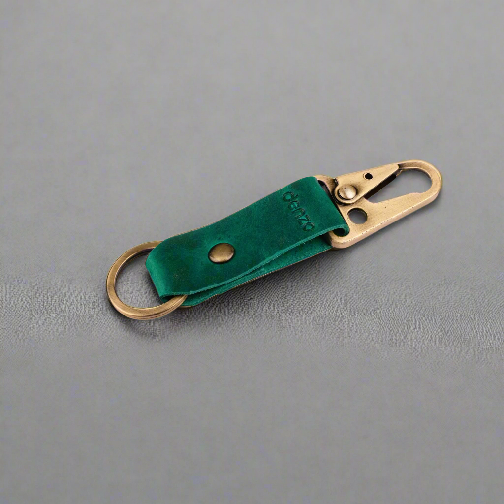 BikeBolt Leather Key Chain - Green