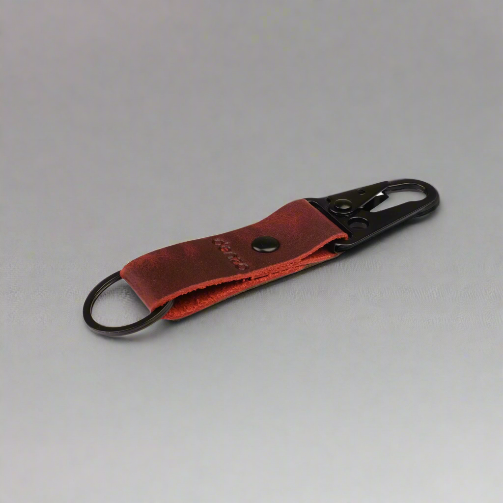 CruiserClip Leather Key Chain - Red