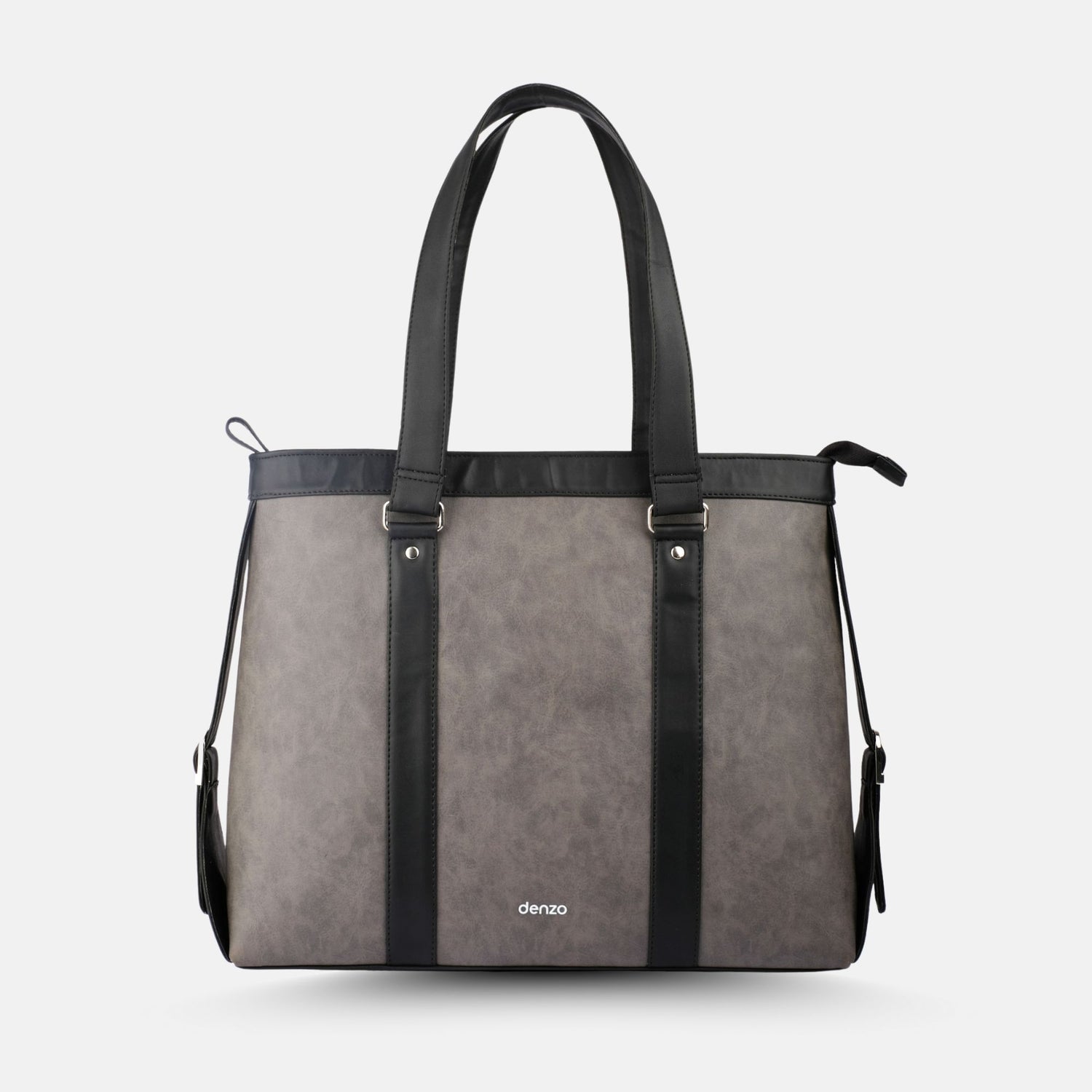 LadyBoss Black &amp; Grey  Office Tote Bag